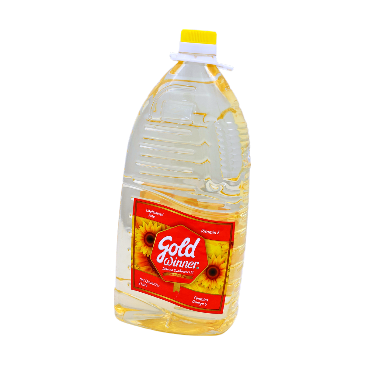 Gold Winner Refined Sunflower Oil 2L, front of pack