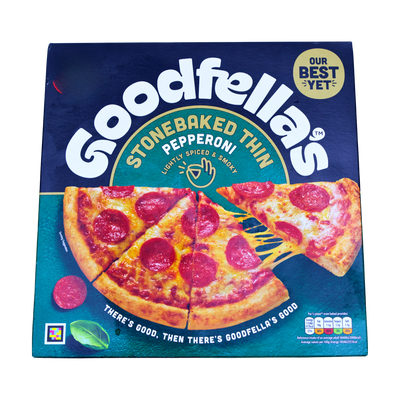 Goodfella's Stonebaked Thin Pepperoni 332g, front of pack