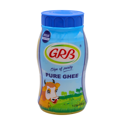 GRB Pure Ghee 1L, front of pack