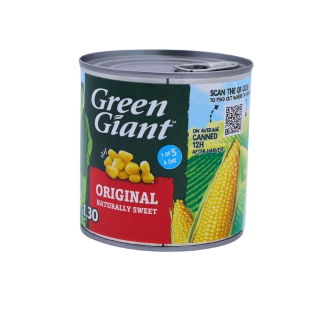Green Giant Original Sweetcorn 340g, front of pack