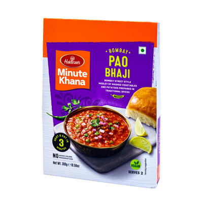 Haldiram's Minute Khana Bombay Pao Bhaji 300g, front of pack