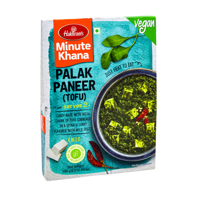 Haldiram's Minute Khana Palak Paneer Tofu 300g, front of pack