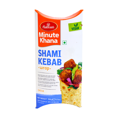 Haldiram's Minute Khana Shami Kebab Wrap 156g, front of pack
