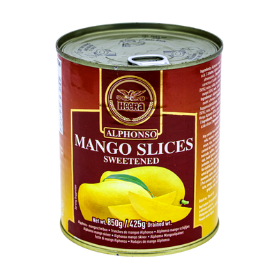 Heera Alphonso Mango Slices 850g, front of pack