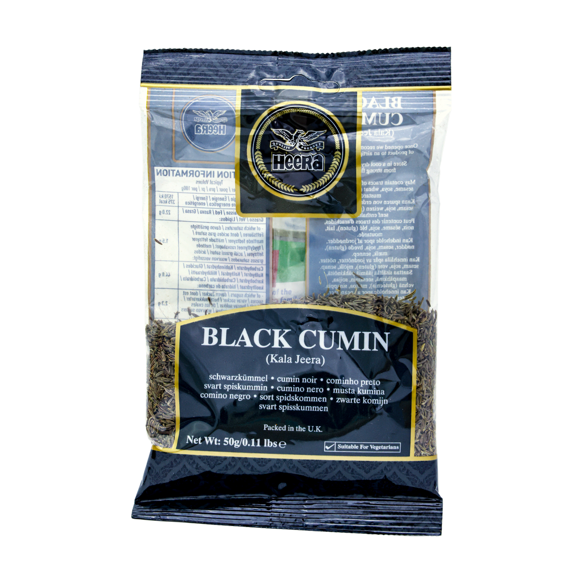 Heera Black Cumin 50g, front of pack