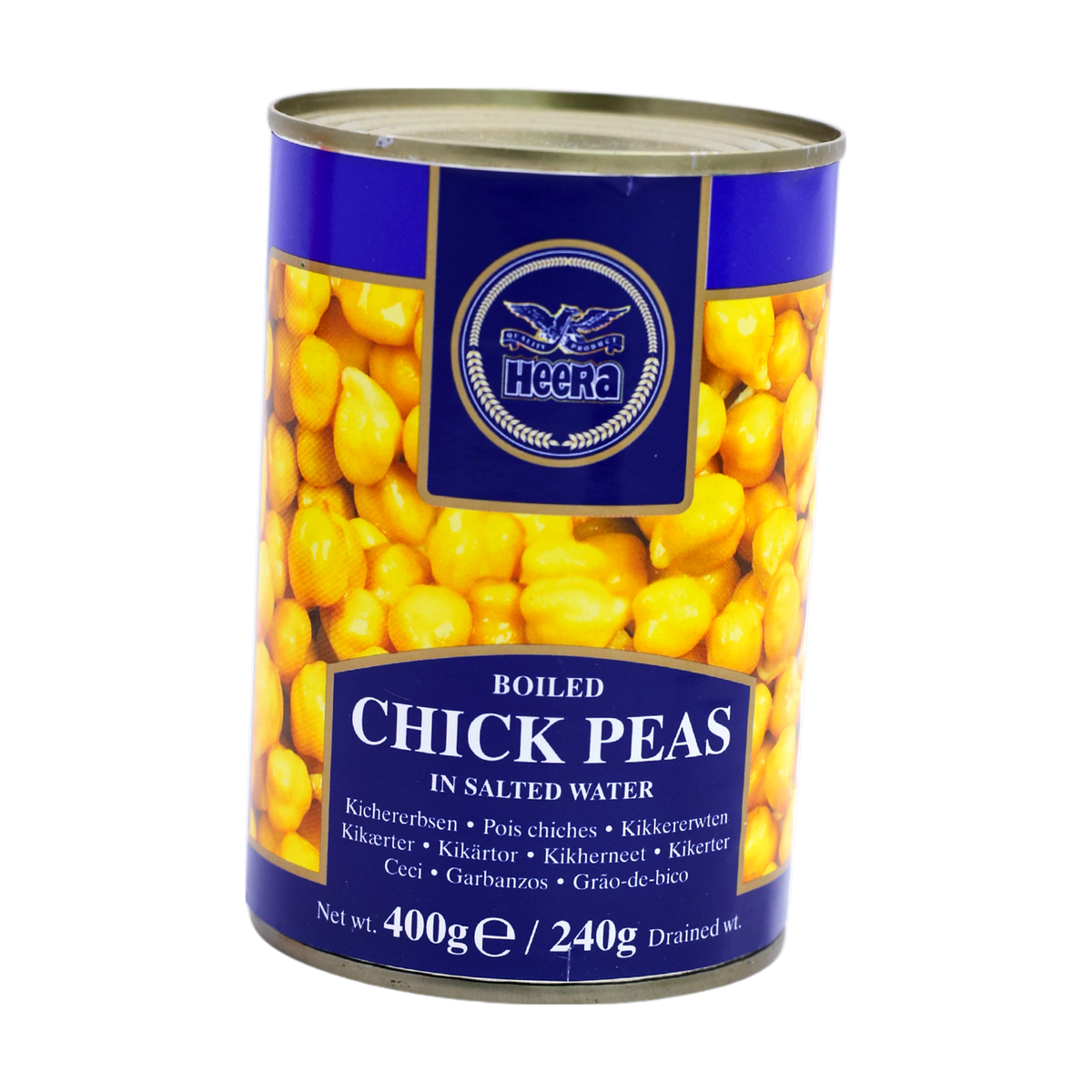 Heera Boiled Chick Peas 400g, front of pack