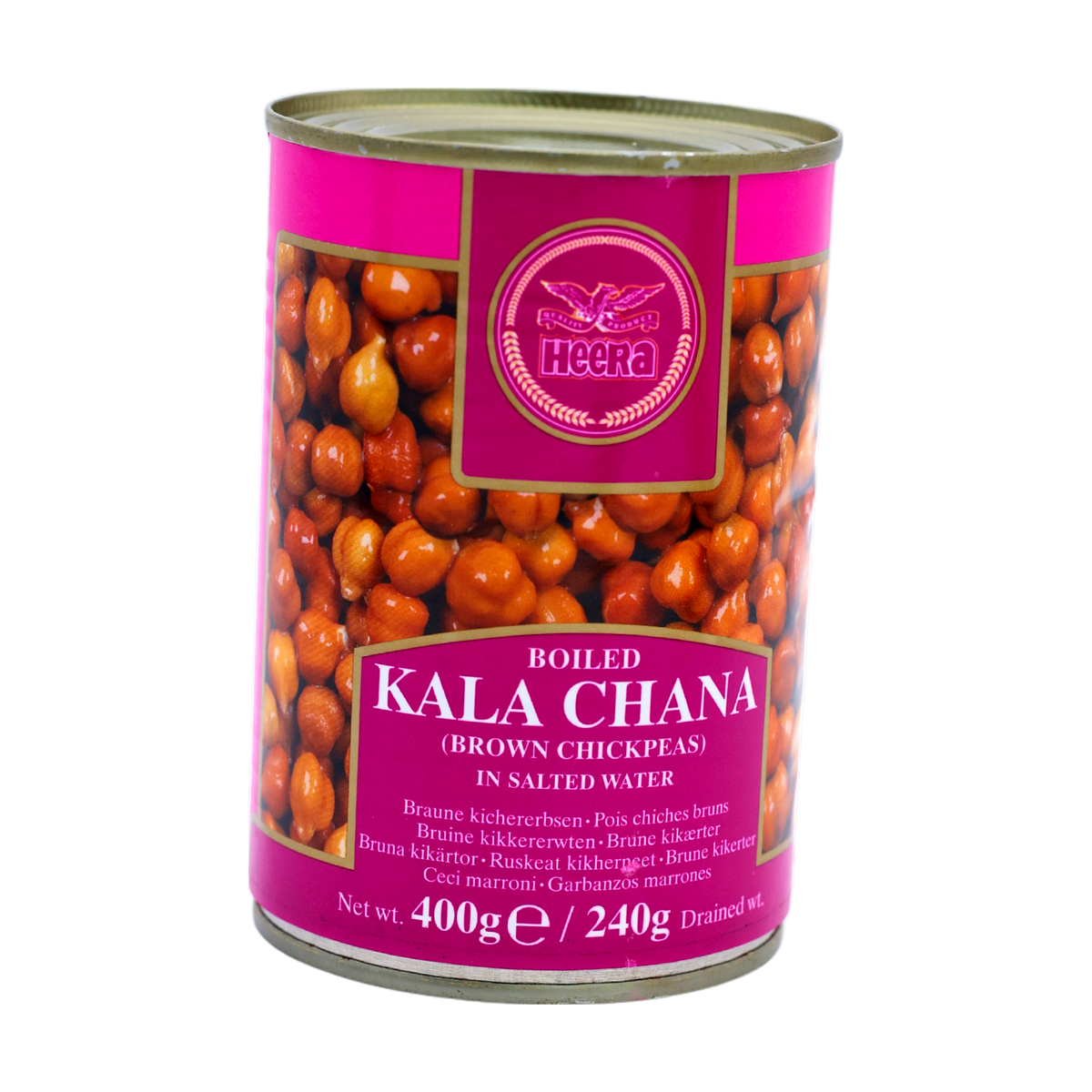 Heera Boiled Kala Chana 400g, front of pack