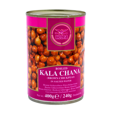 Heera Boiled Kala Chana 400g, front of pack