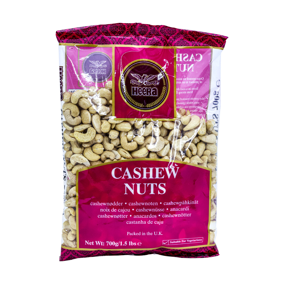 Heera Cashew Nuts 700g, front of pack