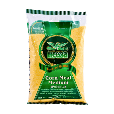 Heera Corn Meal Medium 1.5kg, front of pack