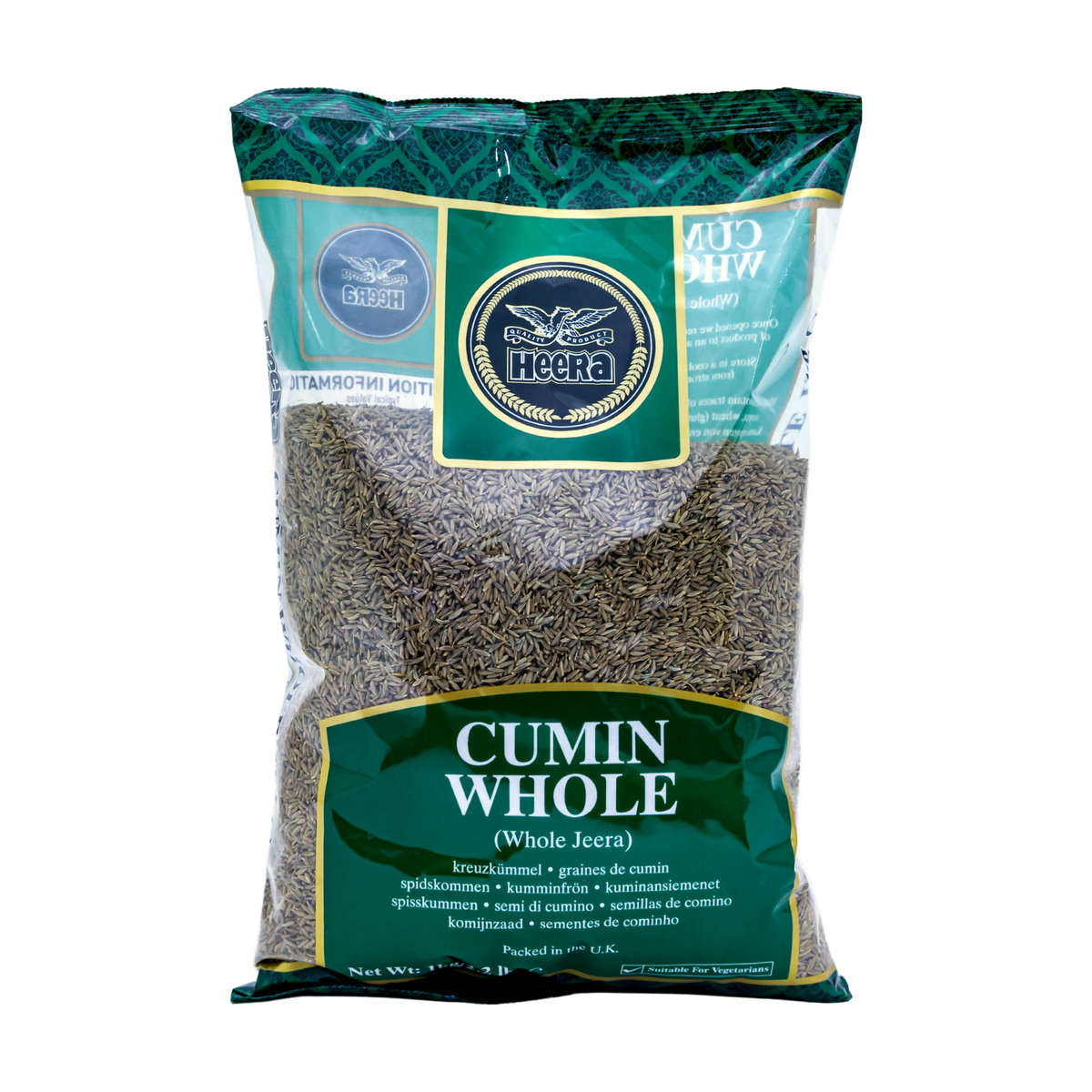 Heera Cumin Whole 1kg, front of pack