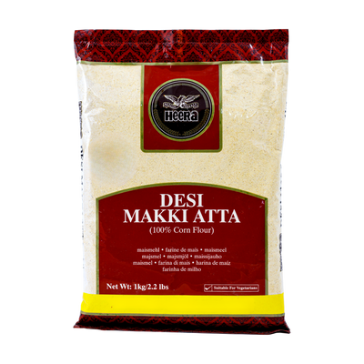 Heera Desi Makki Atta 1kg, front of pack
