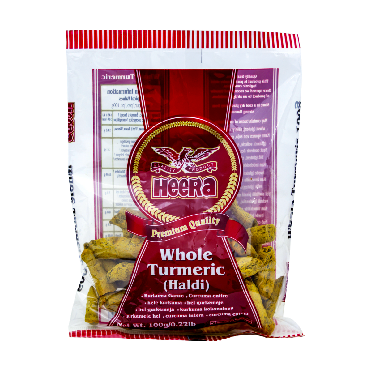 Heera Whole Turmeric 100g, front of pack