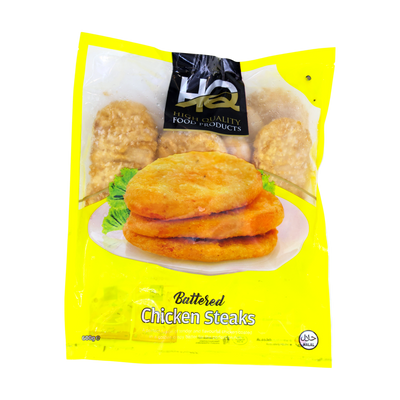 HQ Battered Chicken Steaks 600g, front of pack