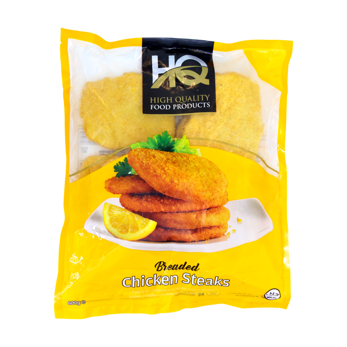 HQ Breaded Chicken Steaks 600g, front of pack