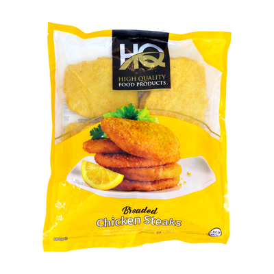 HQ Breaded Chicken Steaks 600g, front of pack