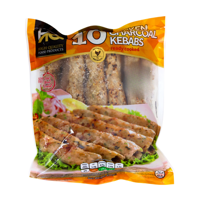HQ Chicken Charcoal Kebabs 10 Pieces 400g, front of pack