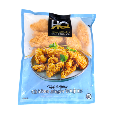 HQ Hot & Spicy Chicken Zinger Goujons 500g, front of pack