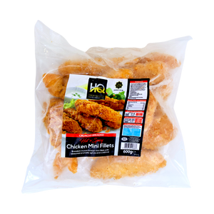HQ Crunchy Breaded Hot 'n' Spicy Chicken Mini Fillets 600g