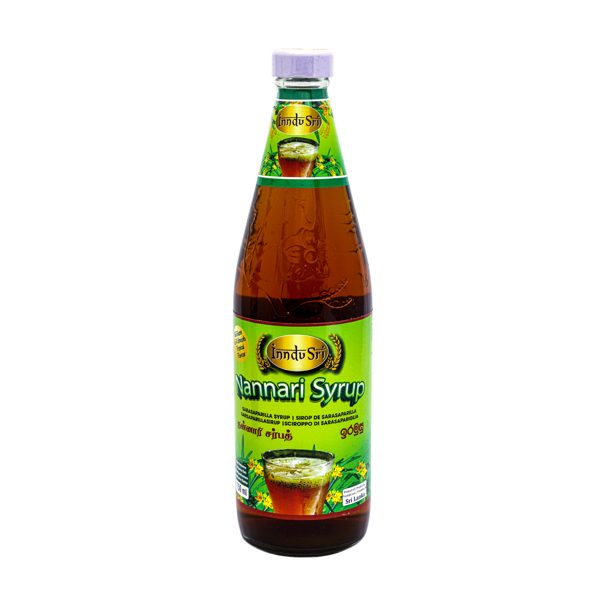 Inndu Sri Nannari Syrup 750ml, front of pack