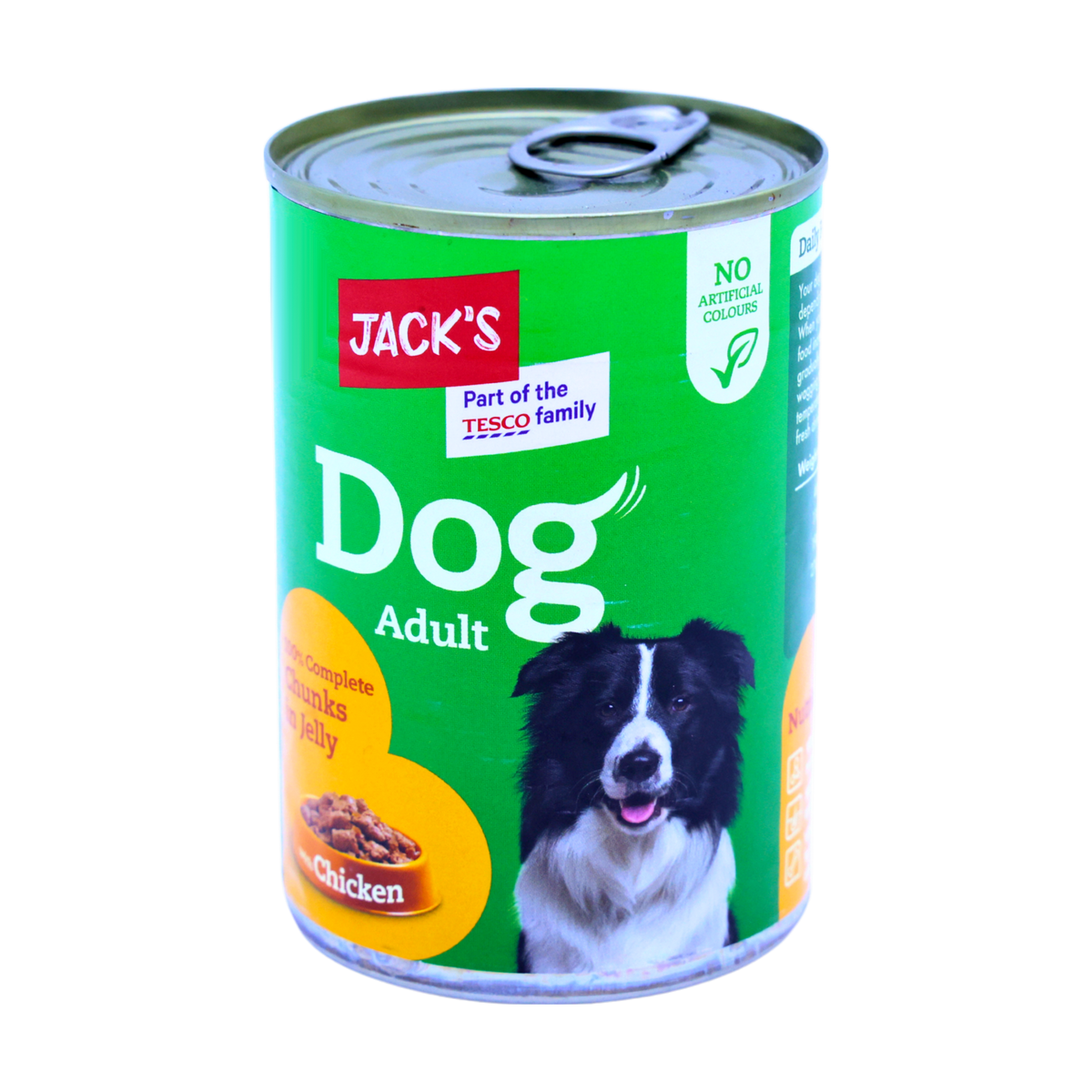 Jack's Dog Adult Chunks in Jelly with Chicken, front of pack