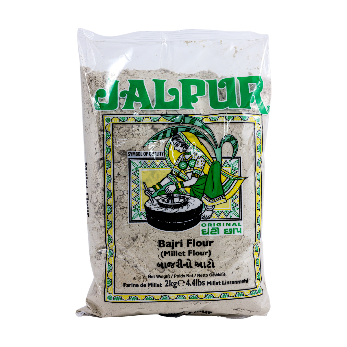 Jalpur Bajri Flour 2kg, front of pack