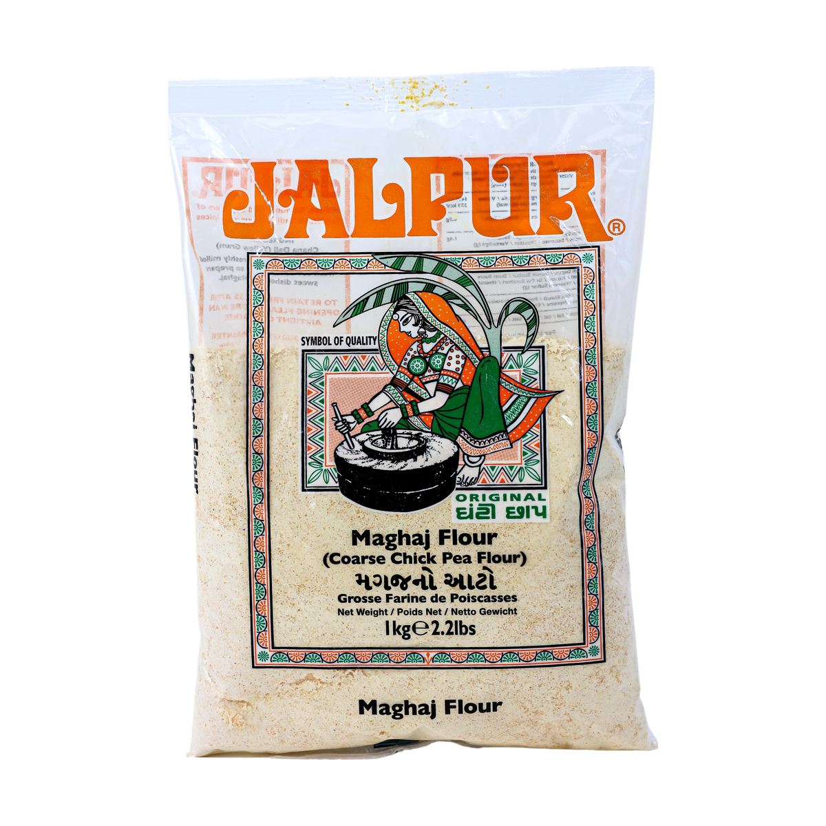 Jalpur Maghaj Flour 1kg, front of pack