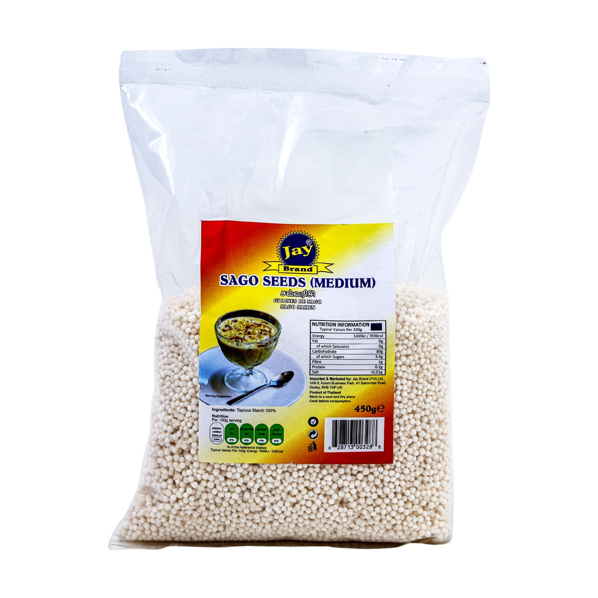 Jay Sago Seeds Medium 450g, front of pack