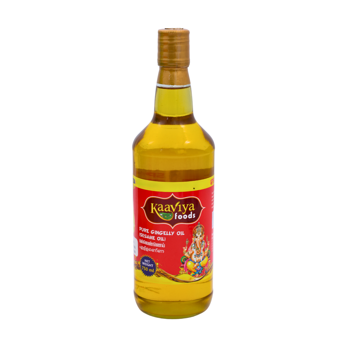 Kaaviya Pure Gingelly Oil 750ml, front of pack