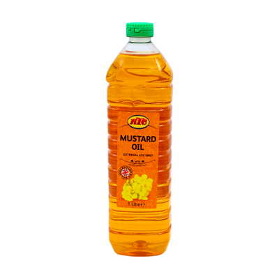 KTC Mustard Oil 1 Litre, front of pack