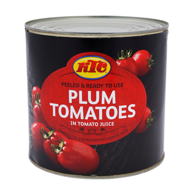 KTC Plum Tomatoes 2.5kg, front of pack