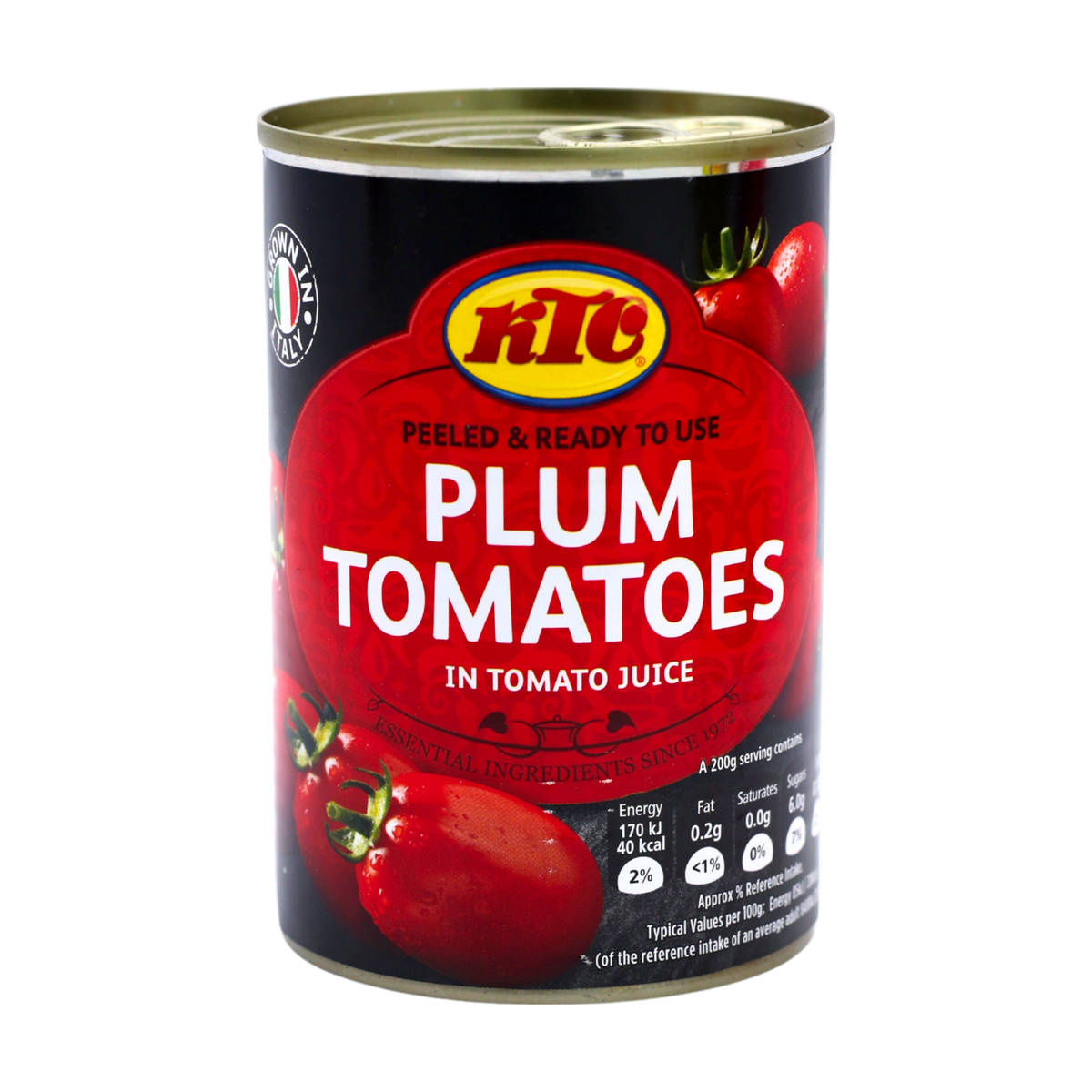 KTC Plum Tomatoes in Tomato Juice 400g, front of pack