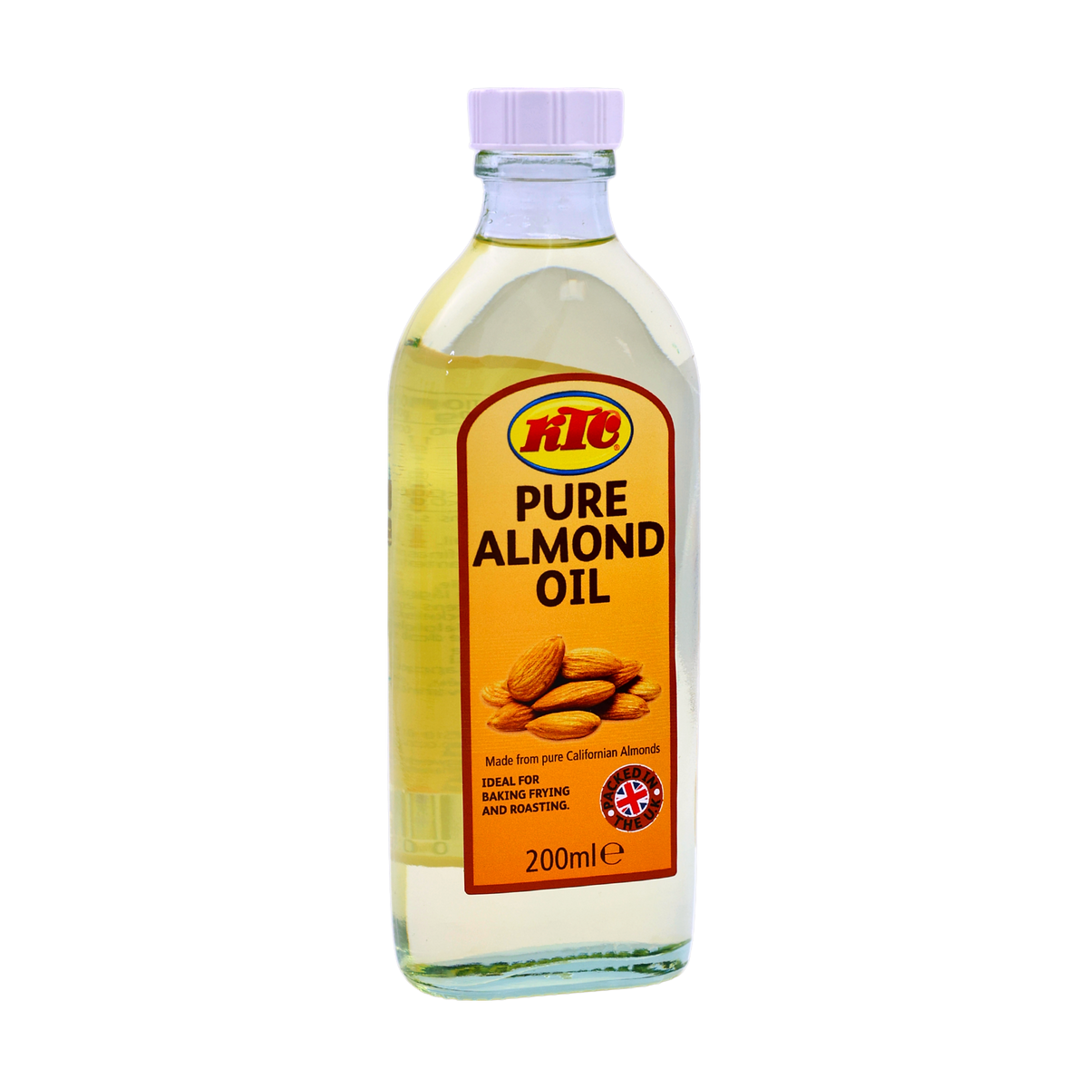 KTC Pure Almond Oil 200ml, front of pack