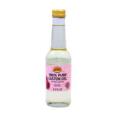 KTC Pure Castor Oil 250ml, for external use, front of pack