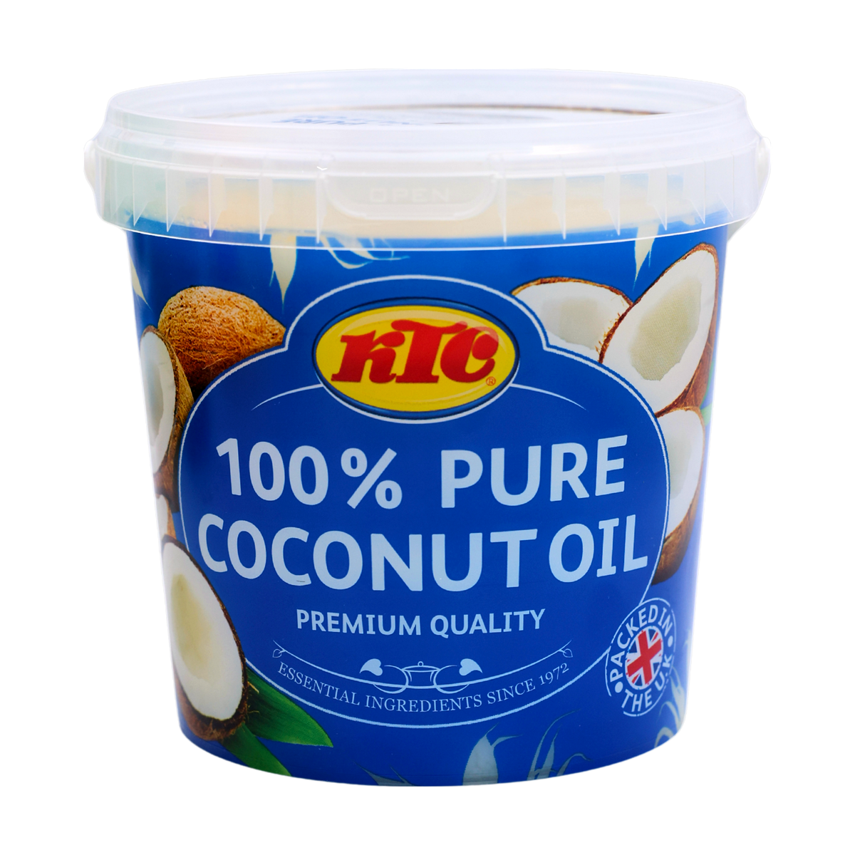 KTC Pure Coconut Oil 1L, front of pack