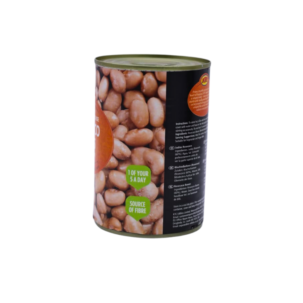 Side of the KTC Rosecoco Beans 400g pack