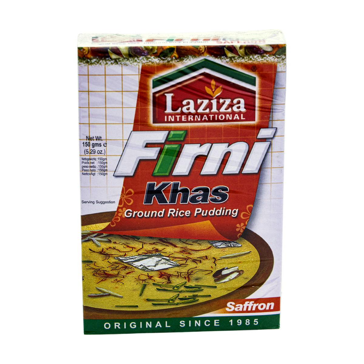 Laziza Firni Khas Saffron 150g, front of pack