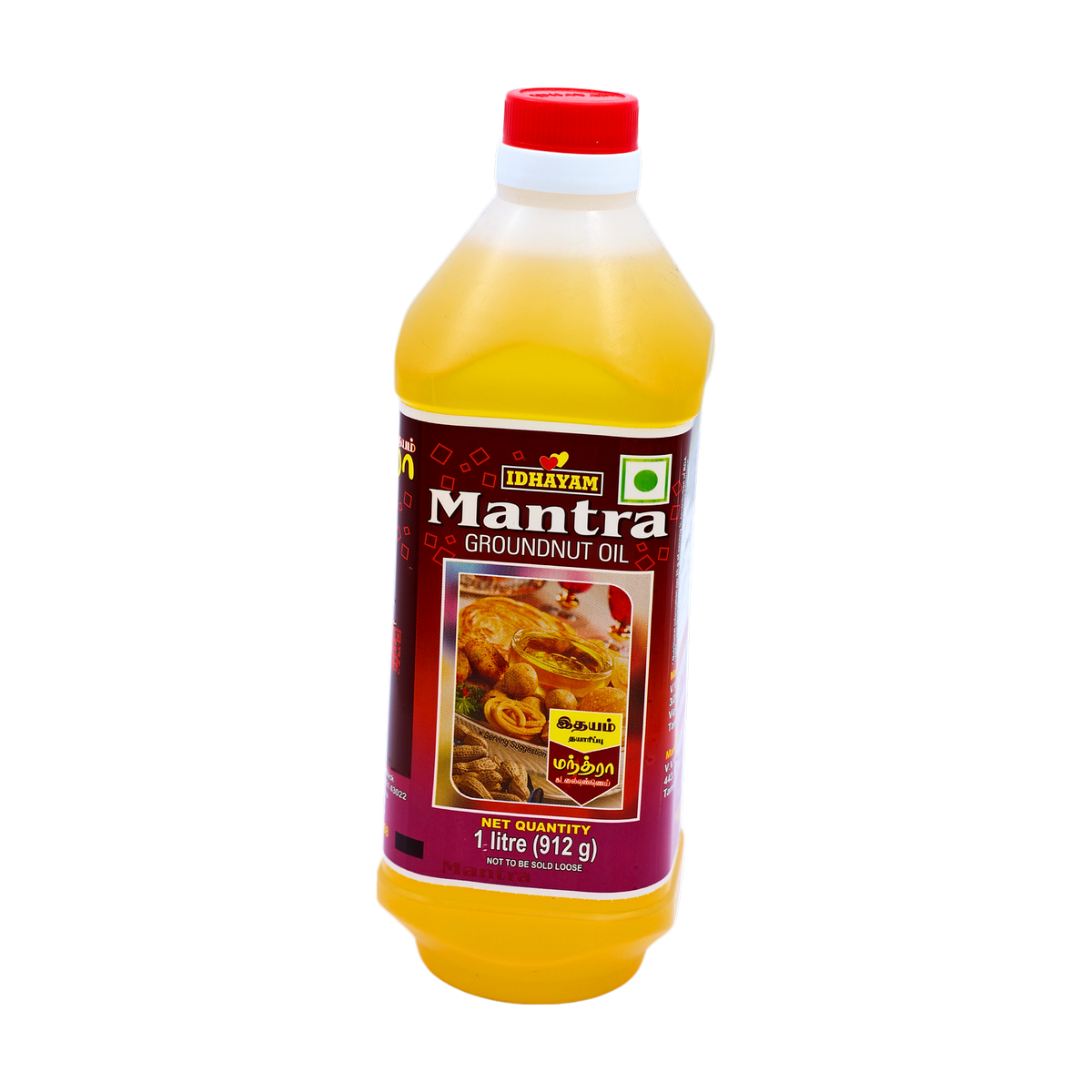 Mantra Groundnut Oil 1L, front of pack