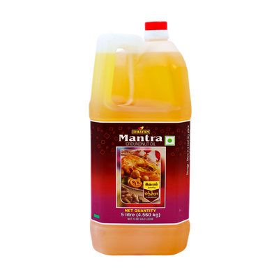 Mantra Groundnut Oil 5L, front of pack