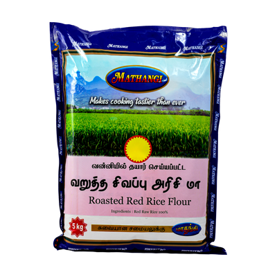 Mathangi Roasted Red Rice Flour 5kg, front of pack