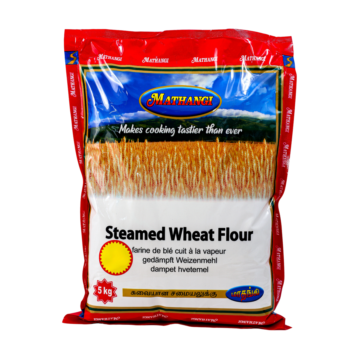 Mathangi Steamed Wheat Flour 5kg, front of pack