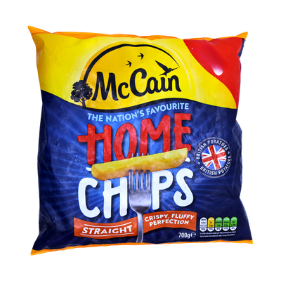McCain Home Chips Straight 700g, front of pack