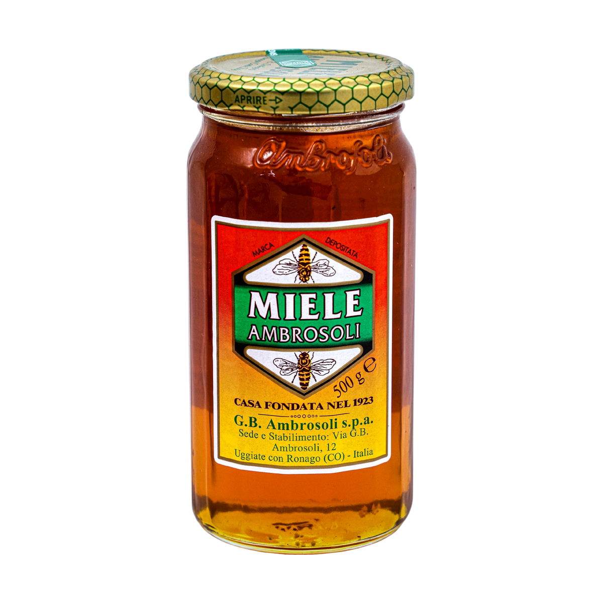 Miele Ambrosoli Honey 500g, front of pack