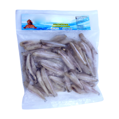 Mr King Anchovies Headless Cleaned Family Pack 600g, front of pack