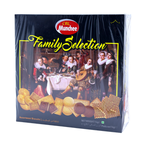 Munchee Family Selection Assorted Biscuits 1kg (Black Box)