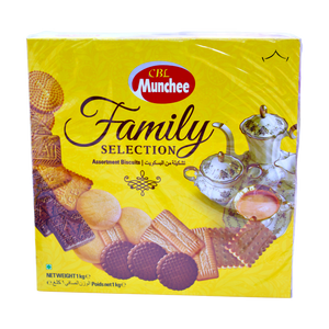 Munchee Family Selection Assorted Biscuits 1kg (Yellow Box)