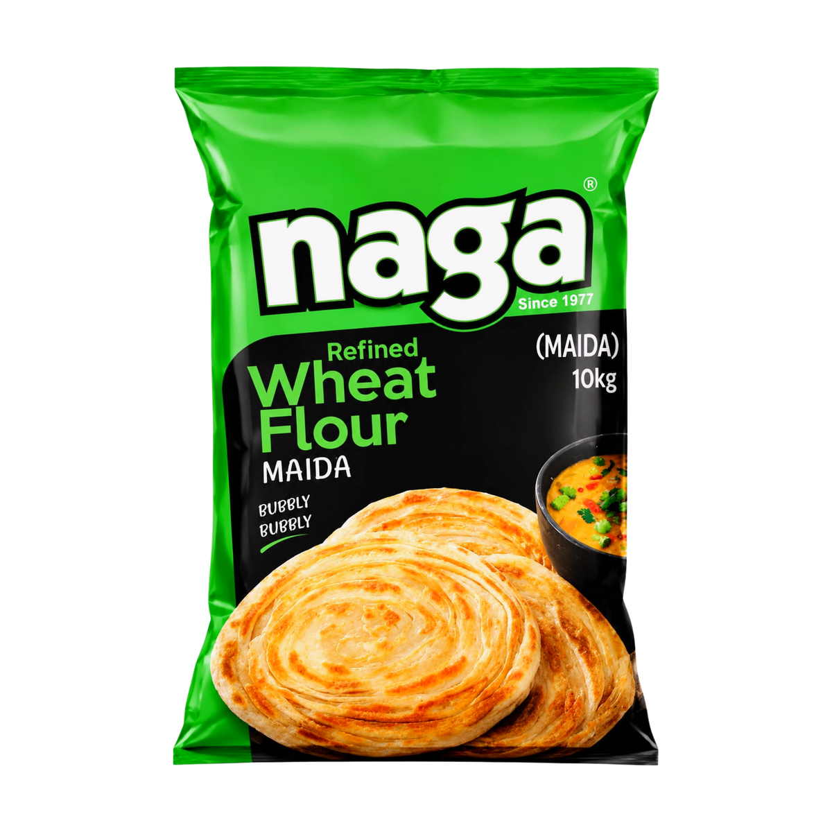 Naga Refined Wheat Flour (Maida) 10kg, front of pack