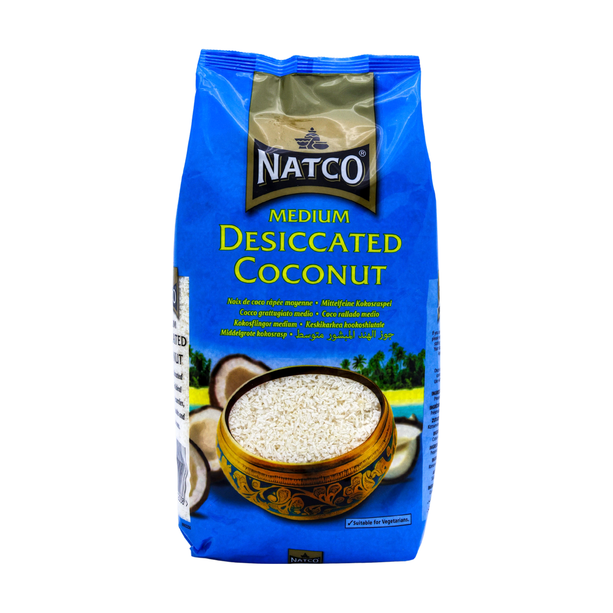 Natco Desiccated Coconut Medium 1kg, front of pack