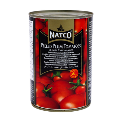 Natco Peeled Plum Tomatoes 400g, front of pack