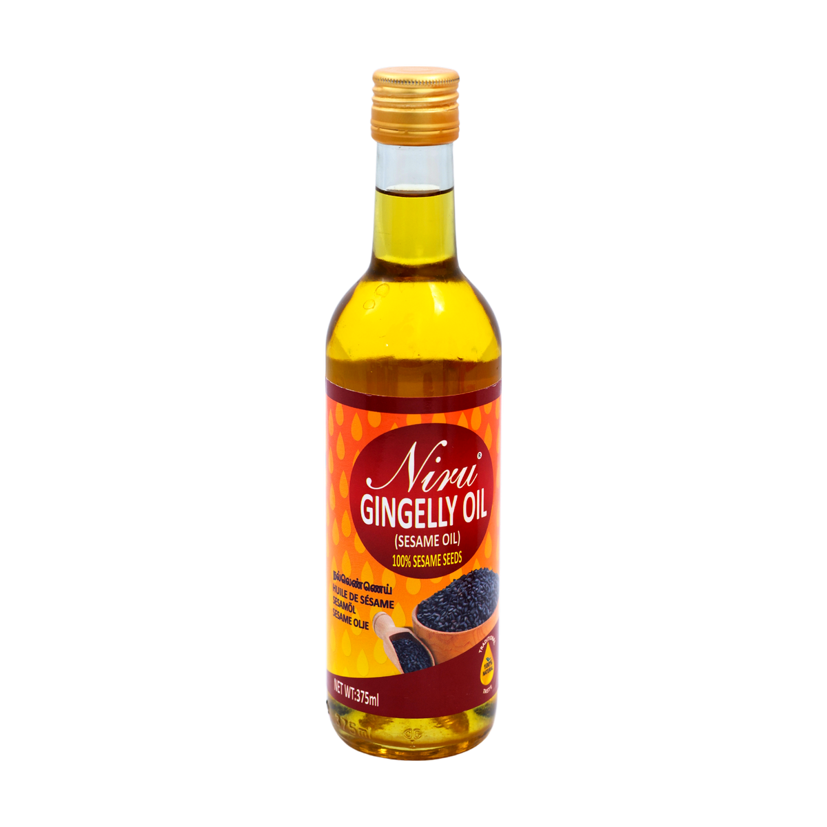 Niru Gingelly Oil 375ml, front of pack